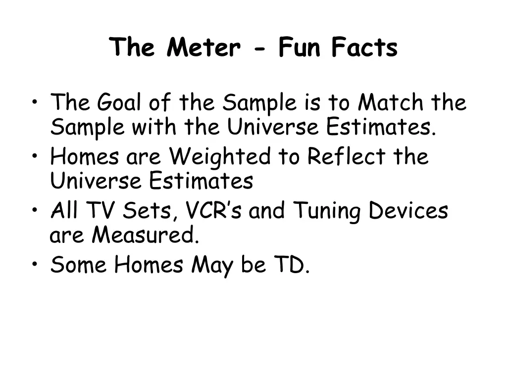 the meter fun facts