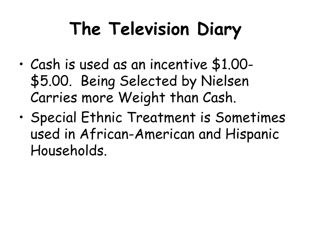 the television diary 1