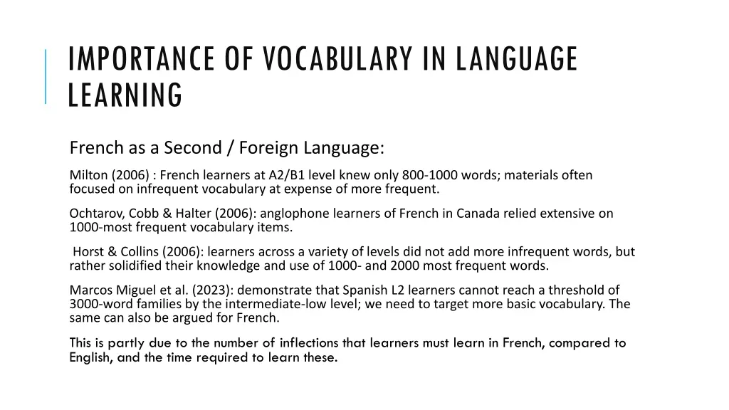 importance of vocabulary in language learning 1