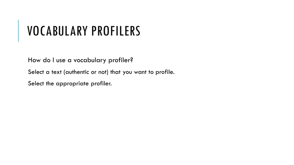 vocabulary profilers 2