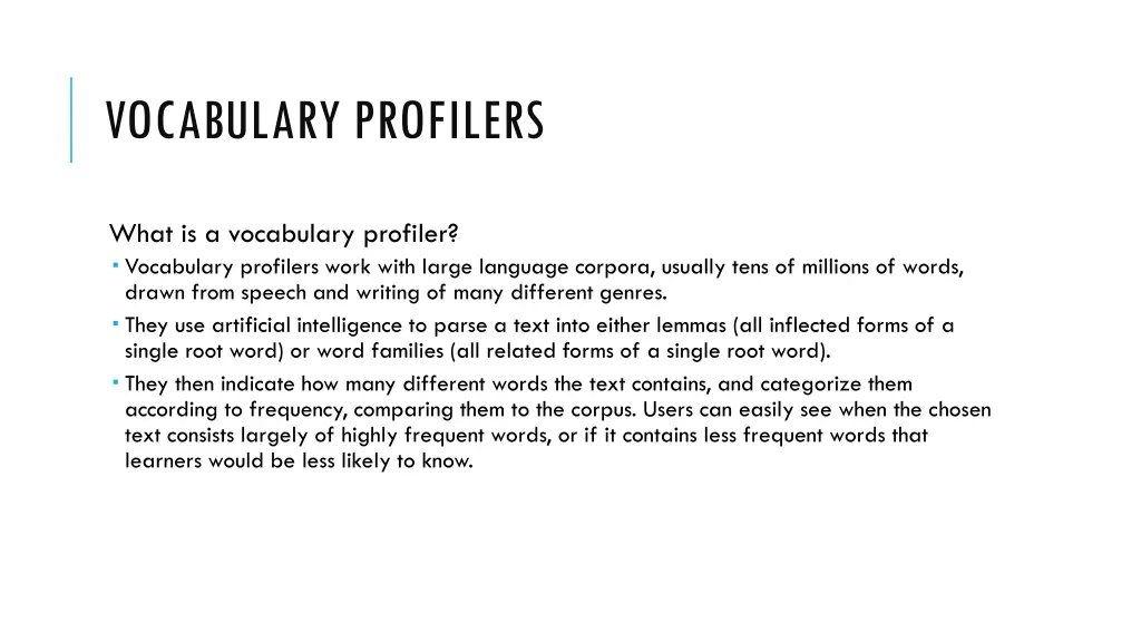 vocabulary profilers