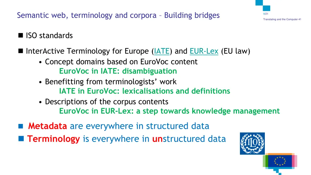 semantic web terminology and corpora building