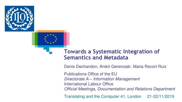 towards a systematic integration of semantics