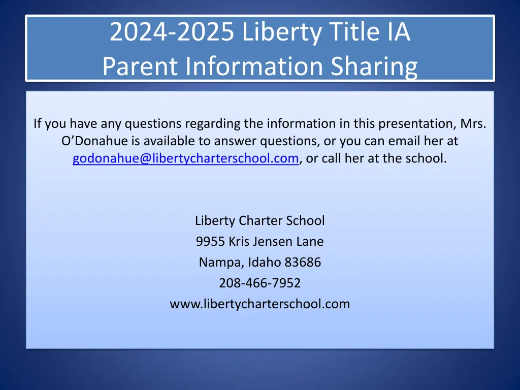 2024 2025 liberty title ia parent information 25