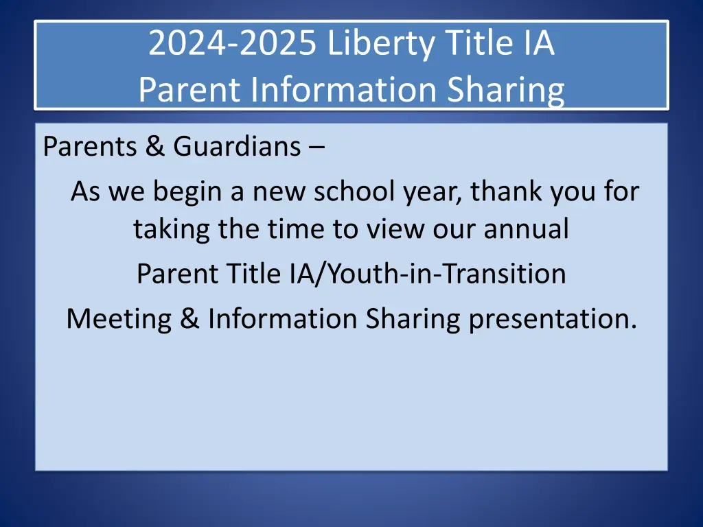 2024 2025 liberty title ia parent information