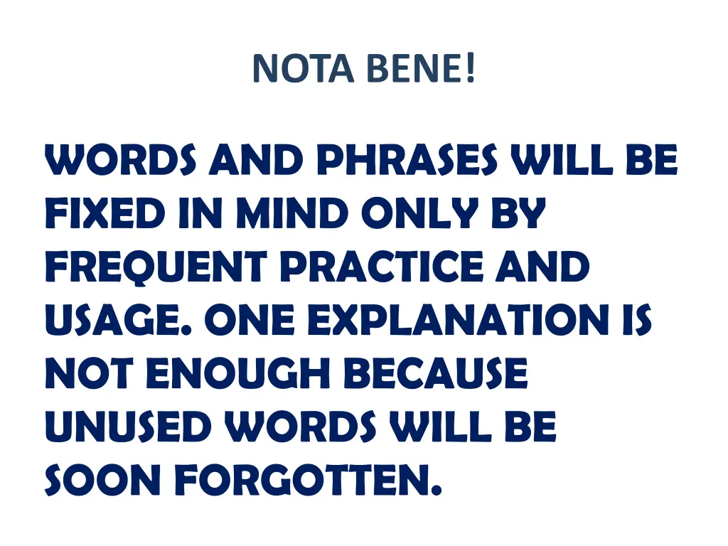 nota bene