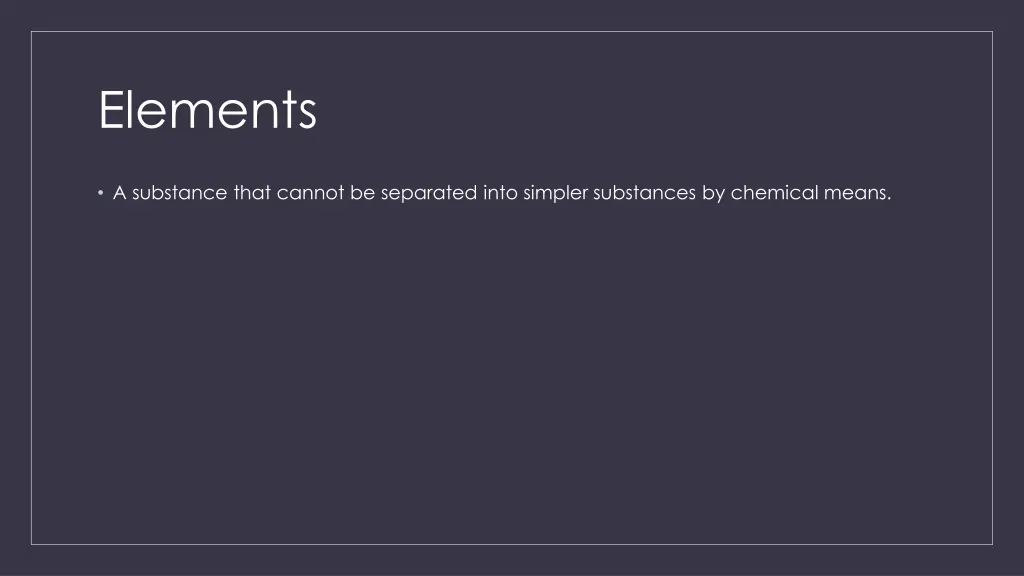 elements