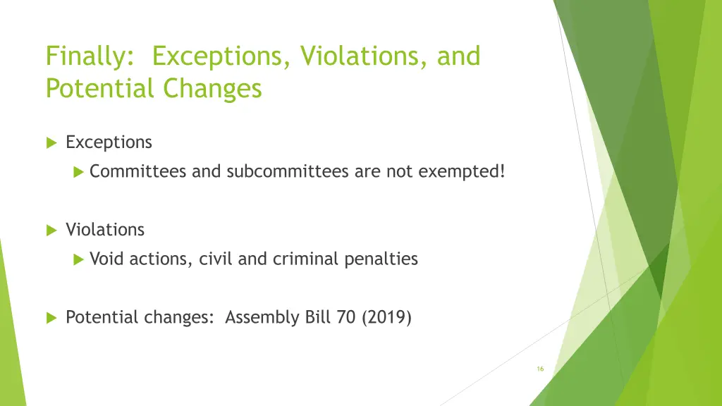 finally exceptions violations and potential