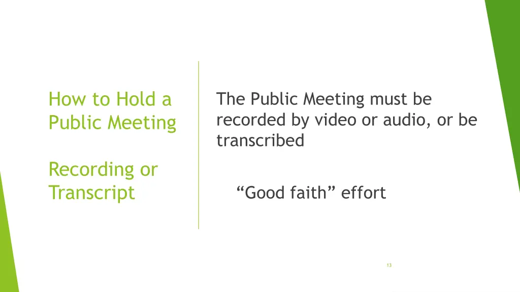 how to hold a public meeting 1