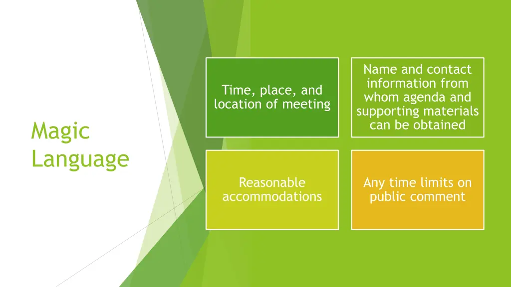name and contact information from whom agenda