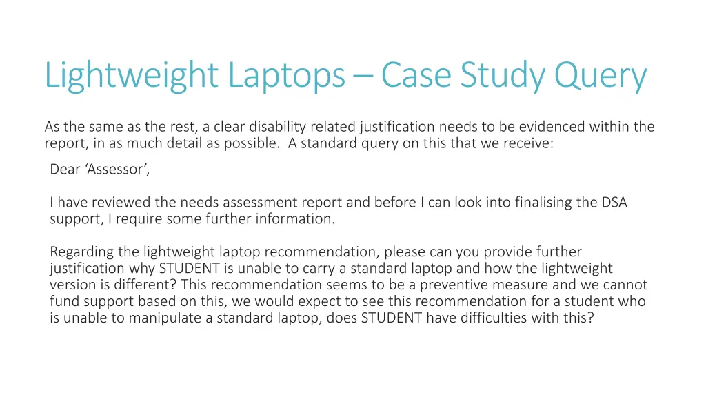 lightweight laptops case study query