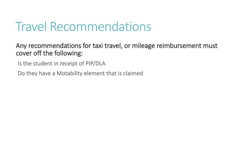 travel recommendations