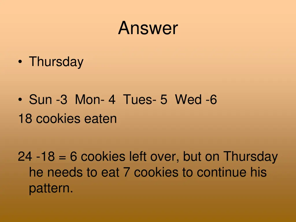 answer