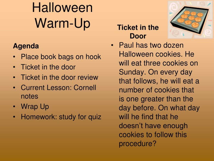 halloween warm up