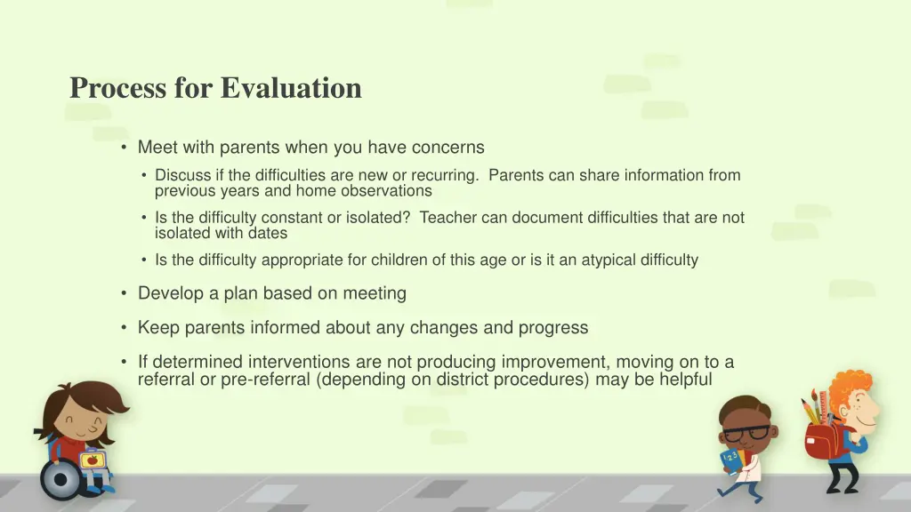 process for evaluation 1