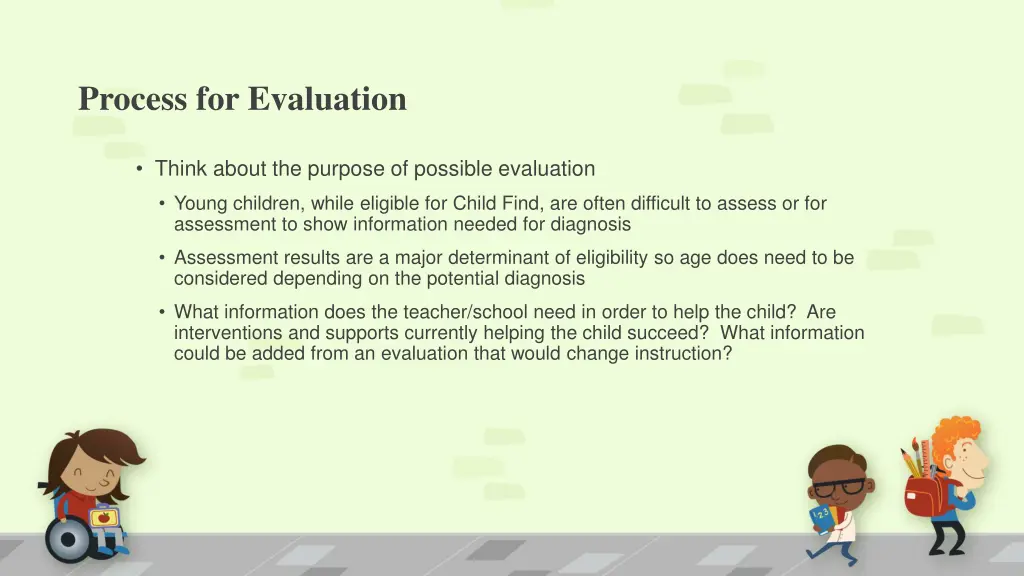 process for evaluation