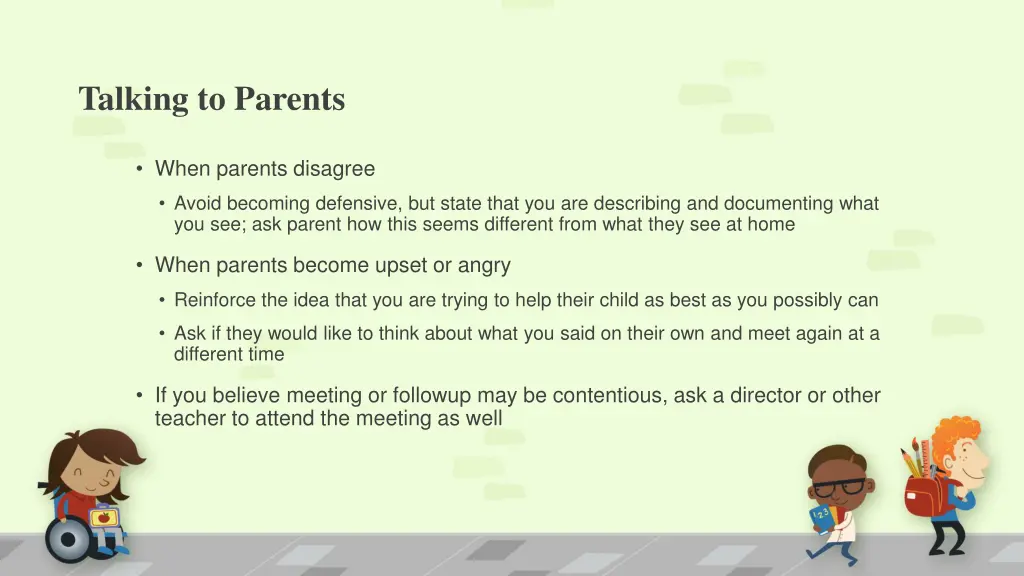 talking to parents 1