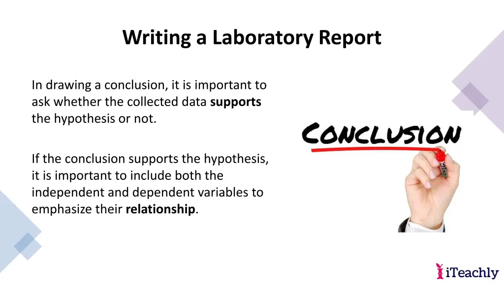 writing a laboratory report 15