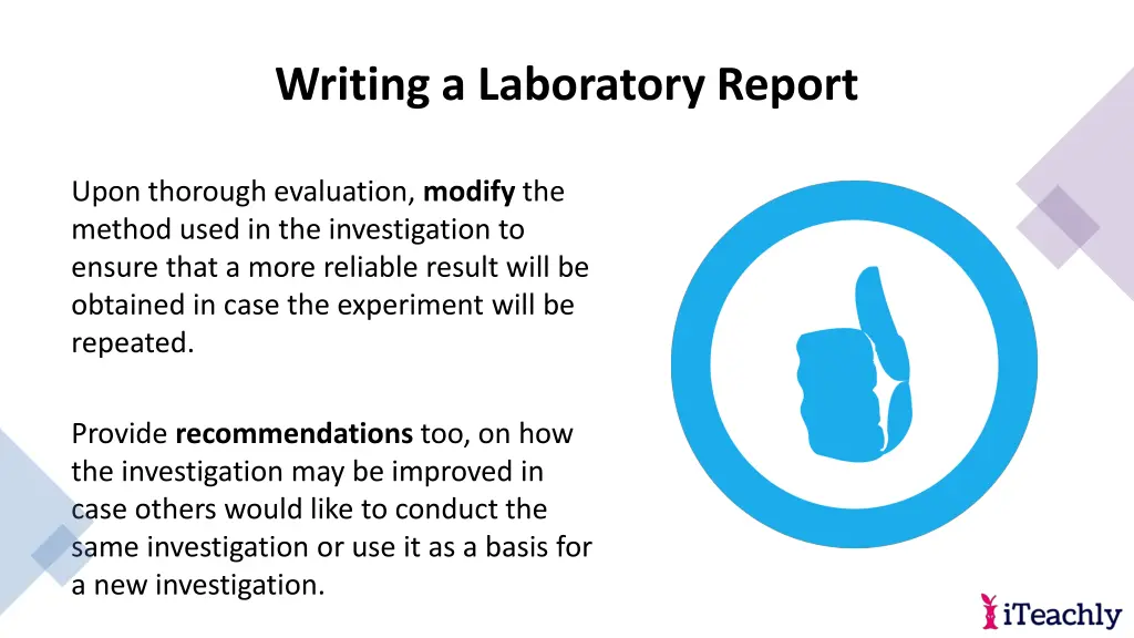 writing a laboratory report 21