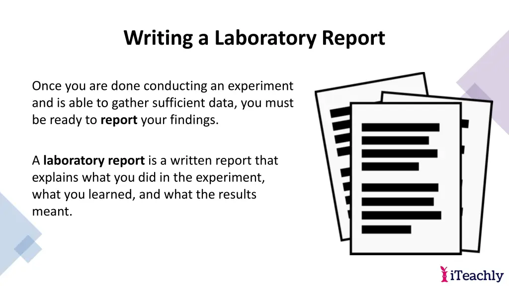writing a laboratory report 3