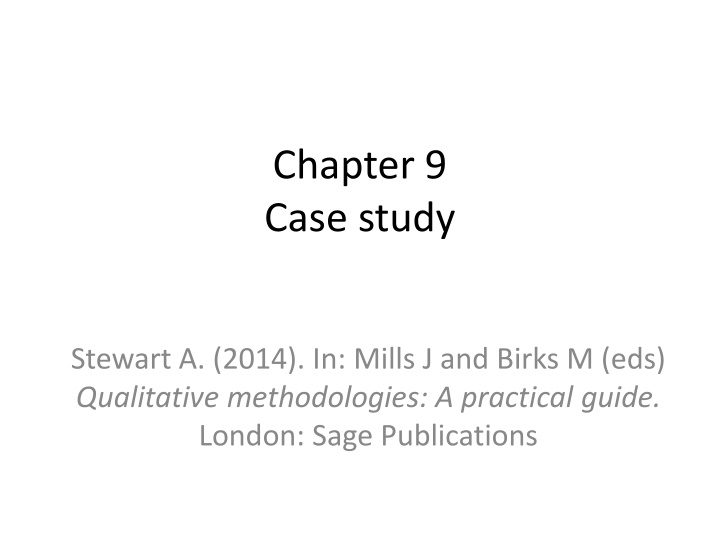 chapter 9 case study
