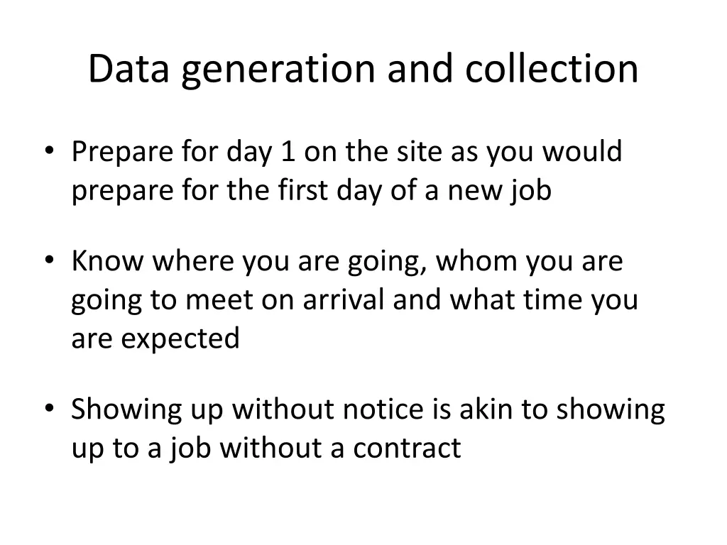 data generation and collection 1