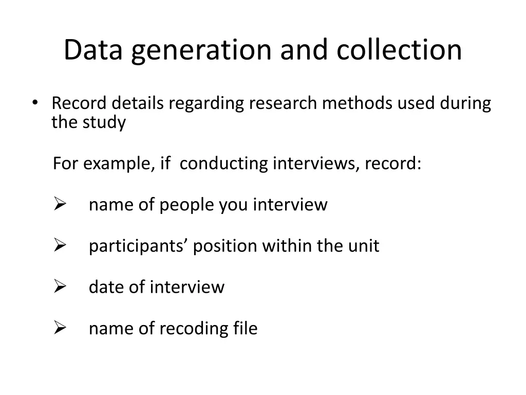 data generation and collection 2
