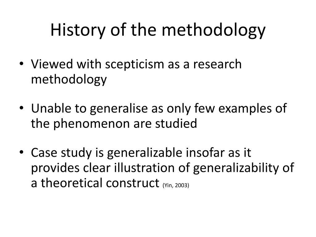 history of the methodology 2