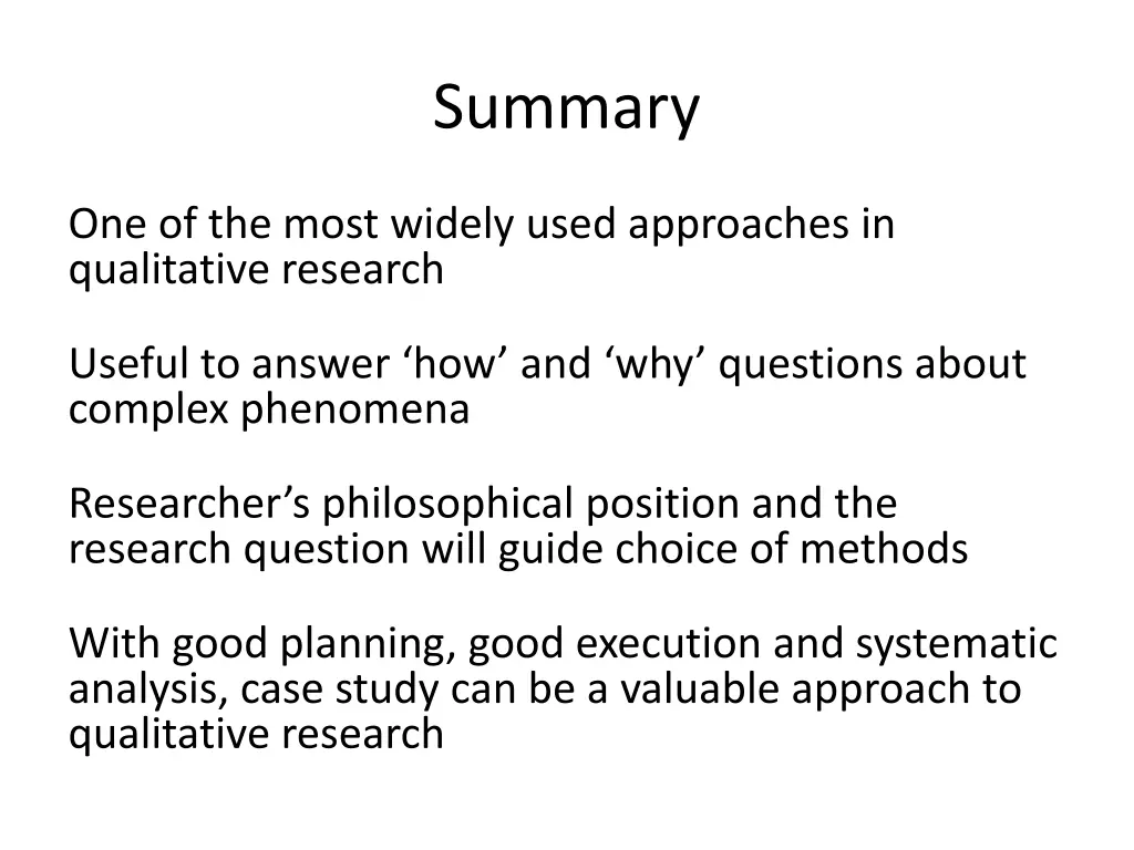 summary