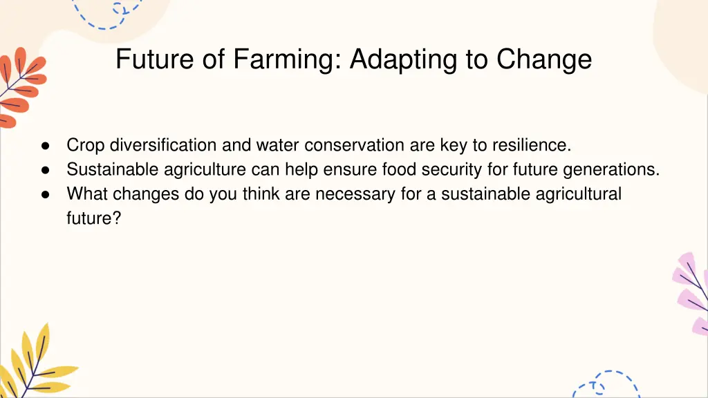 future of farming adapting to change