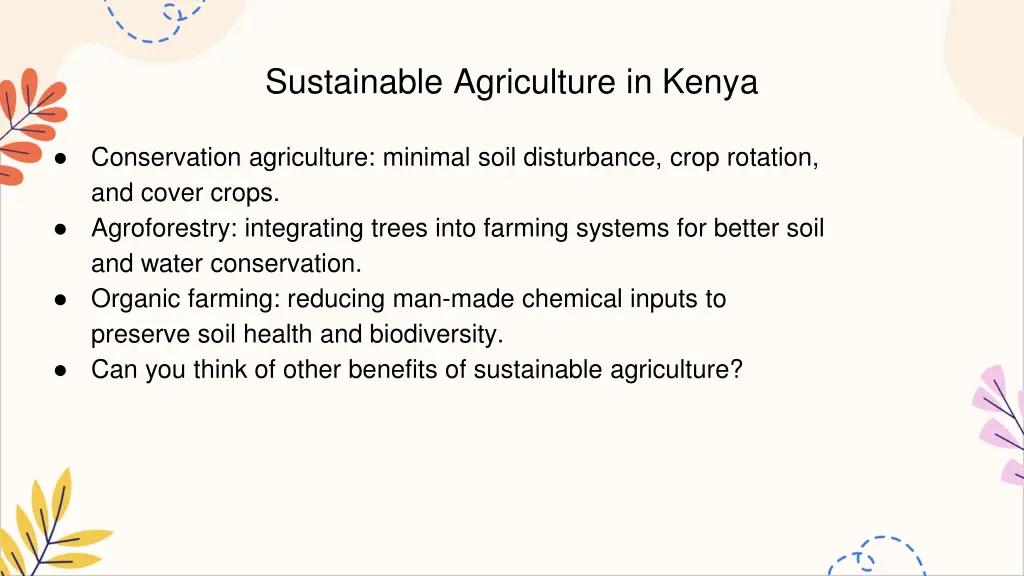 sustainable agriculture in kenya