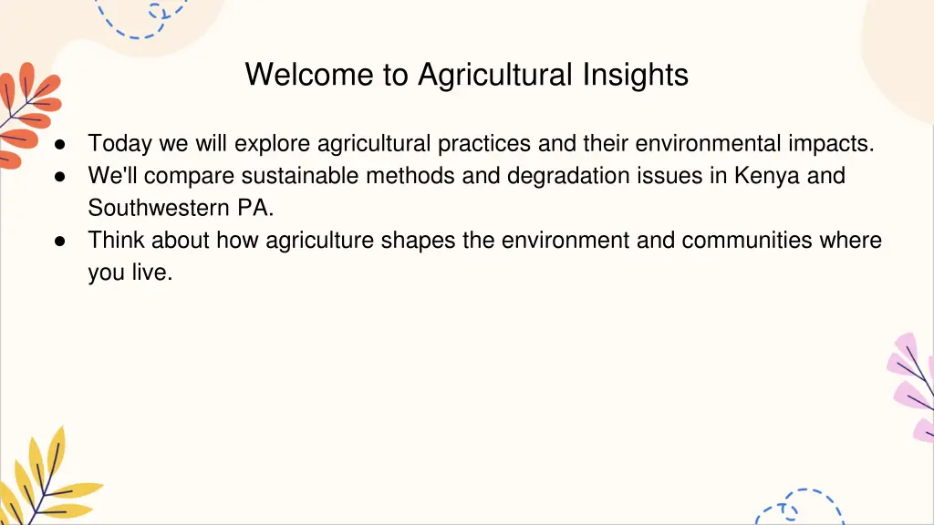 welcome to agricultural insights