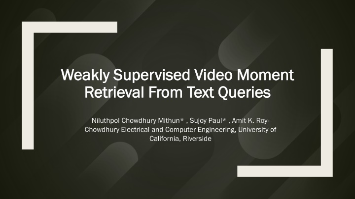weakly supervised video moment weakly supervised