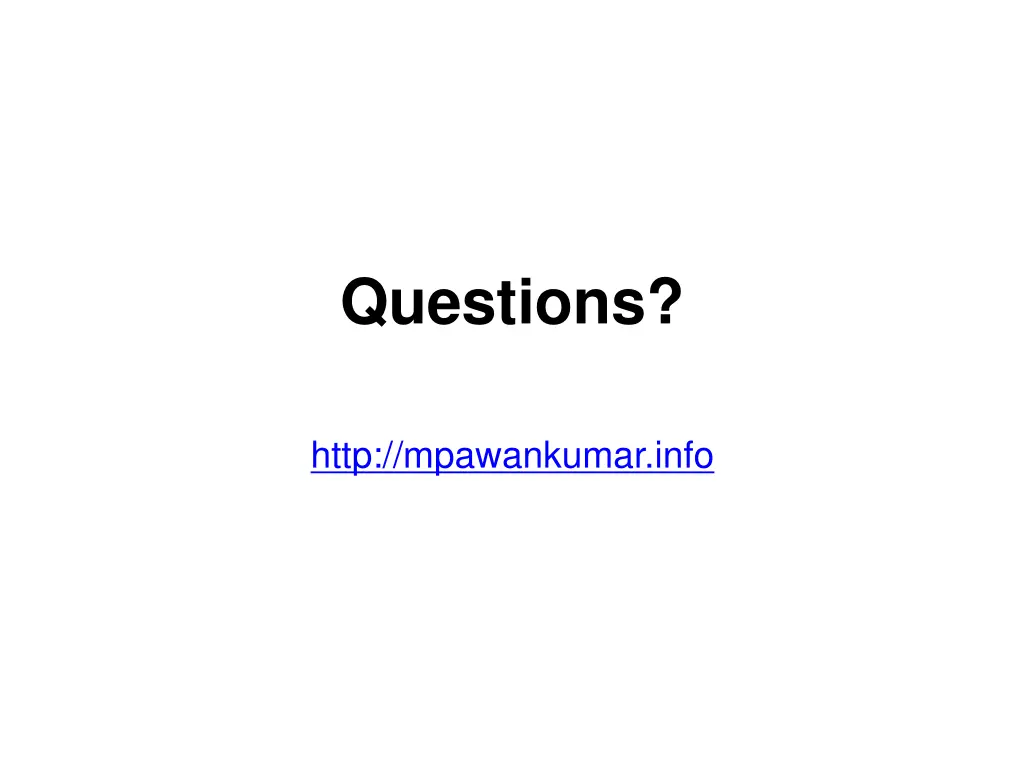 questions