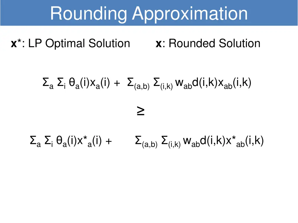 rounding approximation