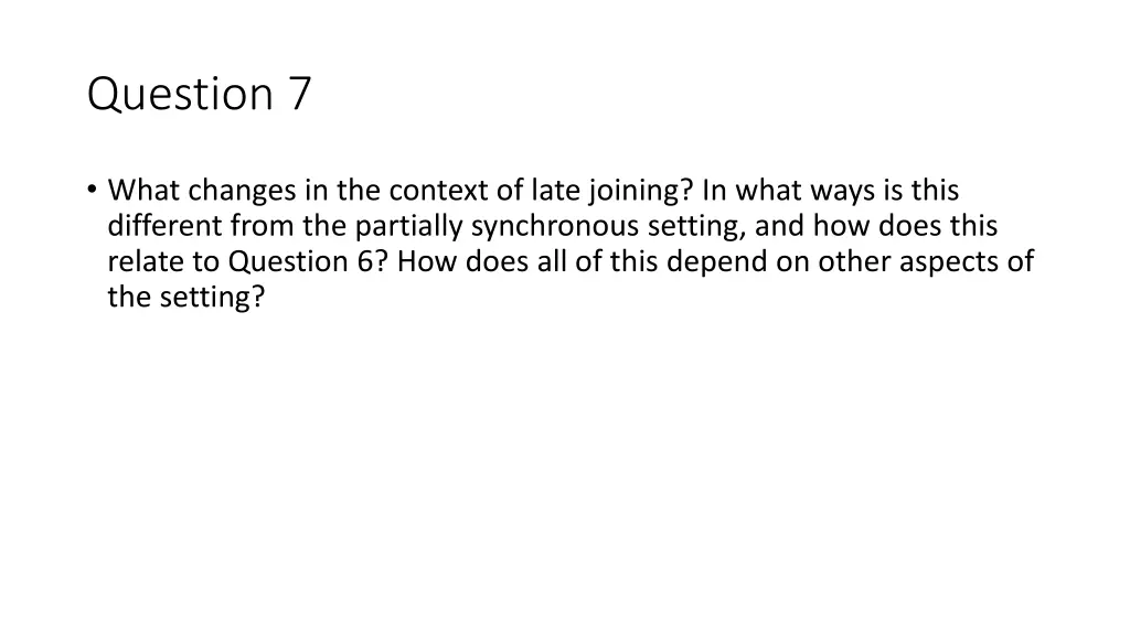 question 7