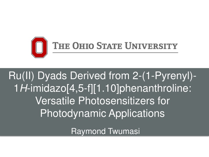 ru ii dyads derived from 2 1 pyrenyl 1 h imidazo