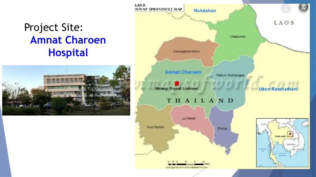 project site amnat charoen hospital