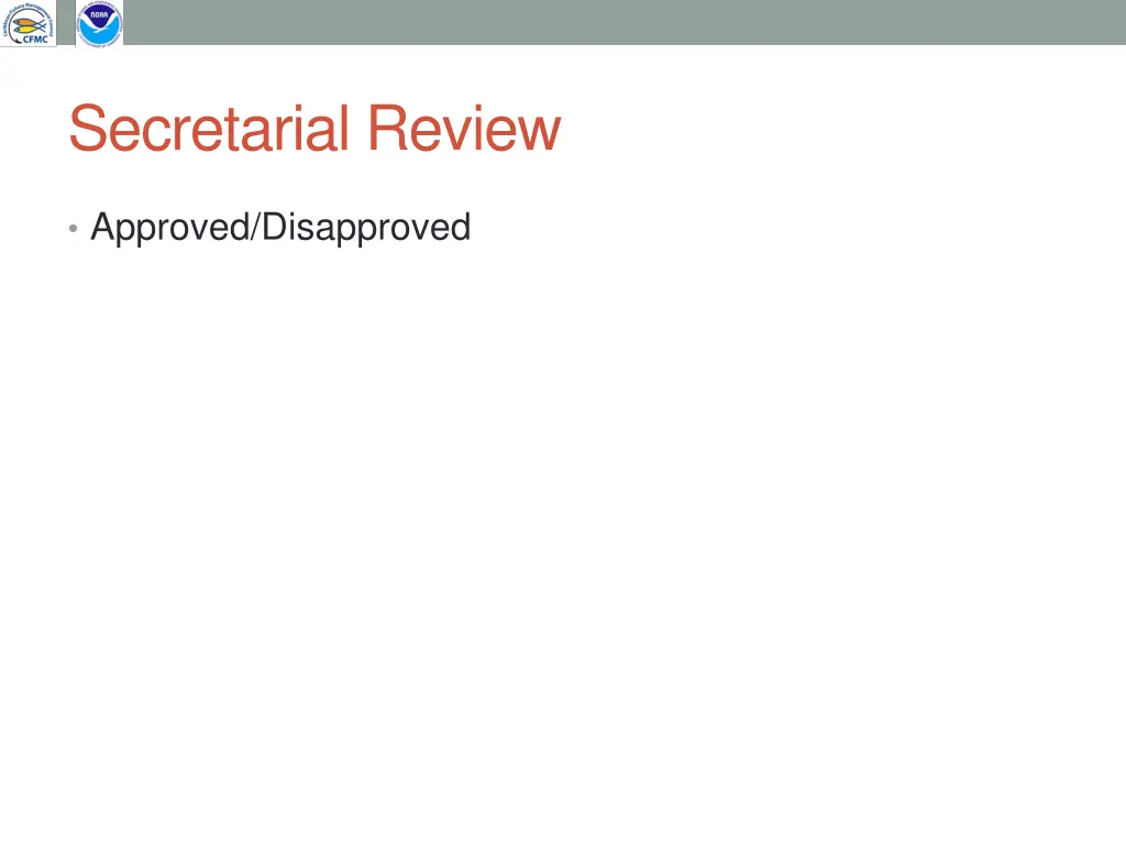 secretarial review