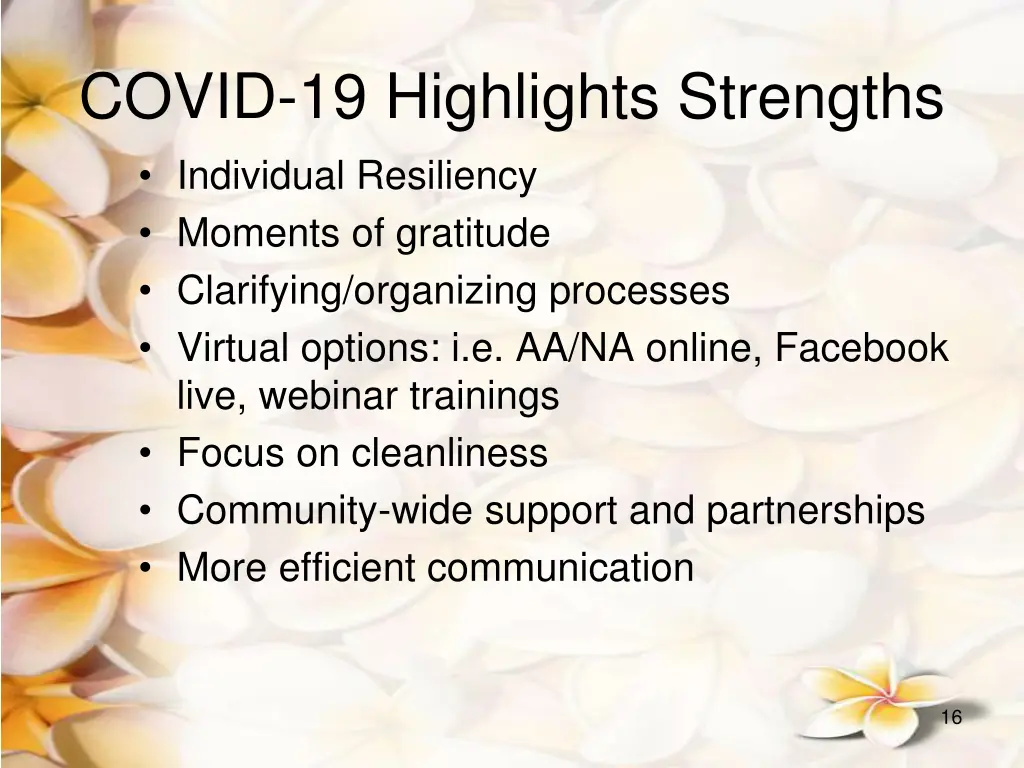 covid 19 highlights strengths individual