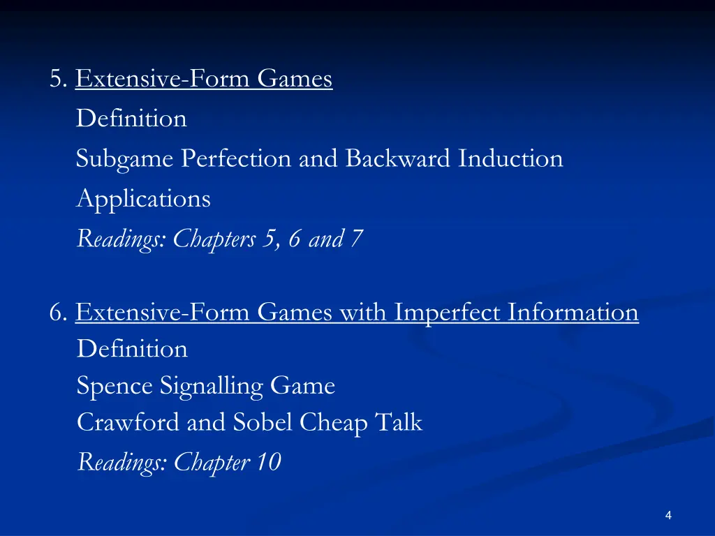 5 extensive form games definition subgame