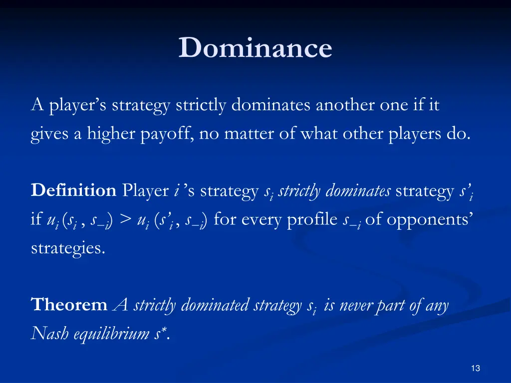 dominance