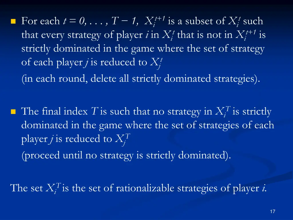 for each t 0 t 1 x i t 1 is a subset