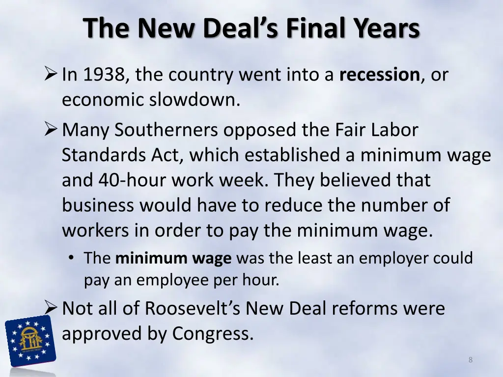 the new deal s final years