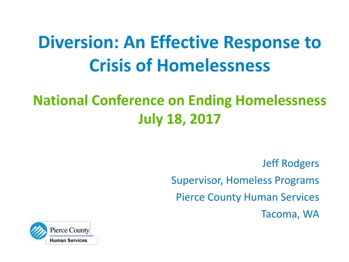 diversion an effective response to crisis