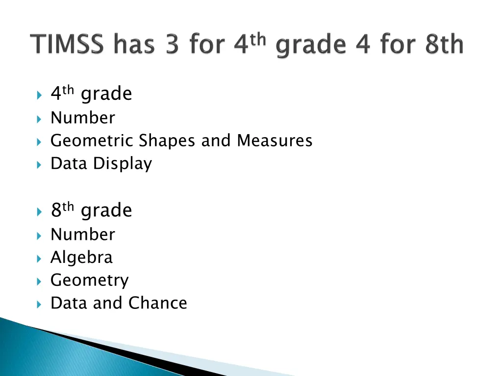4 th grade number geometric shapes and measures