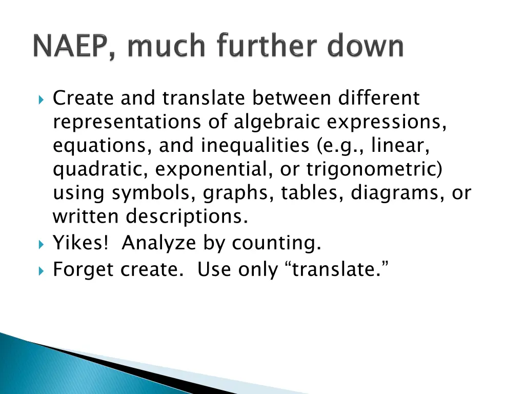 create and translate between different