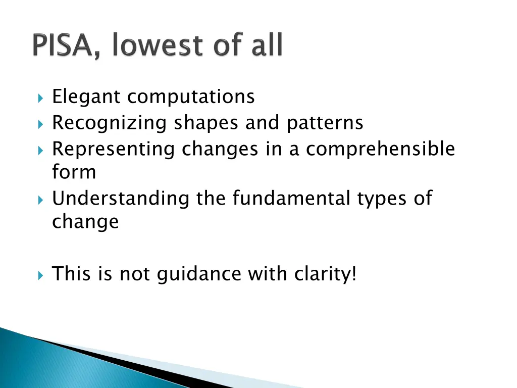 elegant computations recognizing shapes