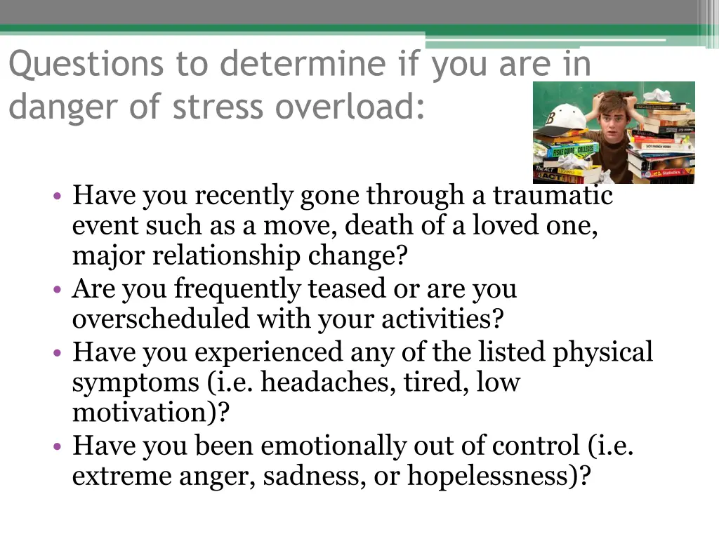 questions to determine if you are in danger