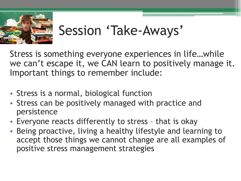 session take aways